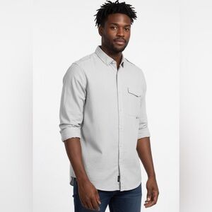 Billabong Shirt Mens M Light Tan Shoulder Tap‎ Long Sleeve Minimalist Vintage